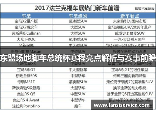 东盟场地脚车总统杯赛程亮点解析与赛事前瞻