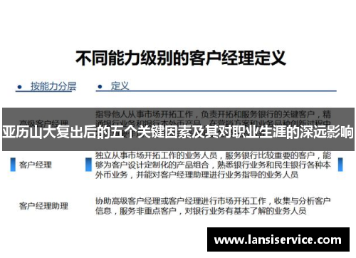 亚历山大复出后的五个关键因素及其对职业生涯的深远影响