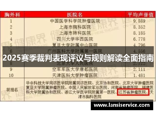 2025赛季裁判表现评议与规则解读全面指南